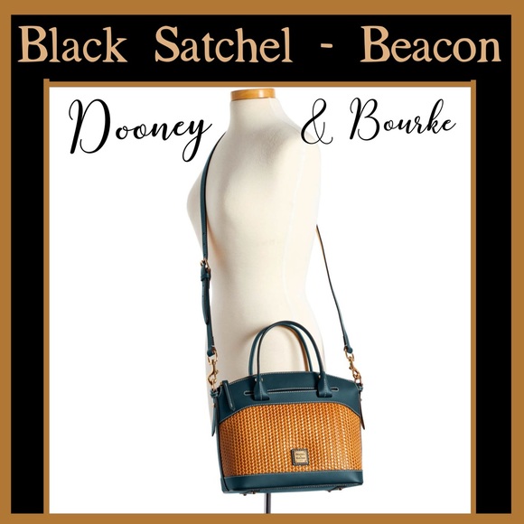 Beacon Woven Italian Leather Crossbody Satchel - Picture 3 of 6